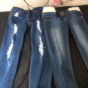 Girls size 12 jeans with sequins